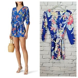 Yumi Kim Liz Blue Floral Romper